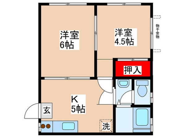 杉本コ－ポの物件間取画像